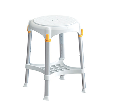 Sgabello tondo girevole con vassoio