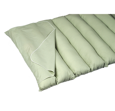 Materasso in fibra cava siliconata ad elementi fissi